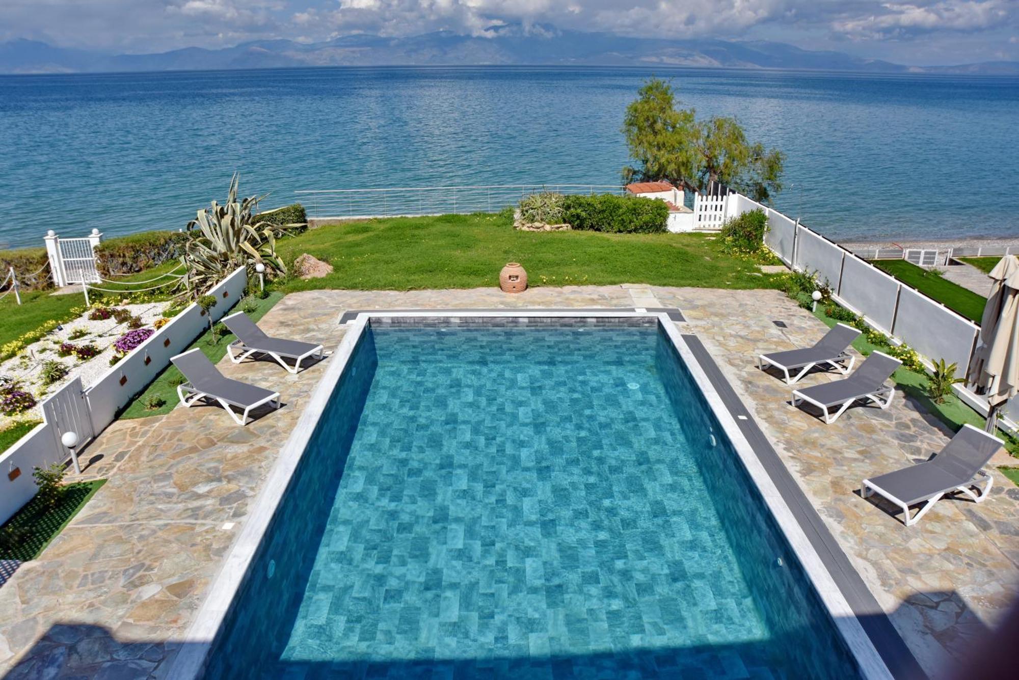 Antorina Beachfront Villas With Private Pools Kamari  Buitenkant foto
